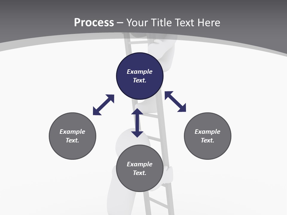 Men Steps Together PowerPoint Template
