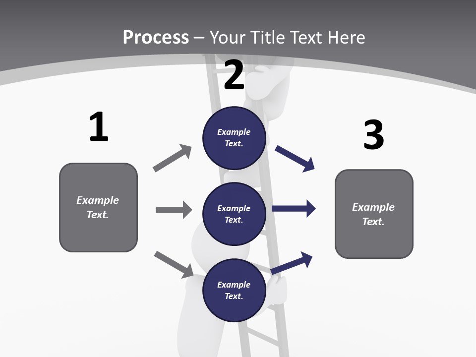 Men Steps Together PowerPoint Template