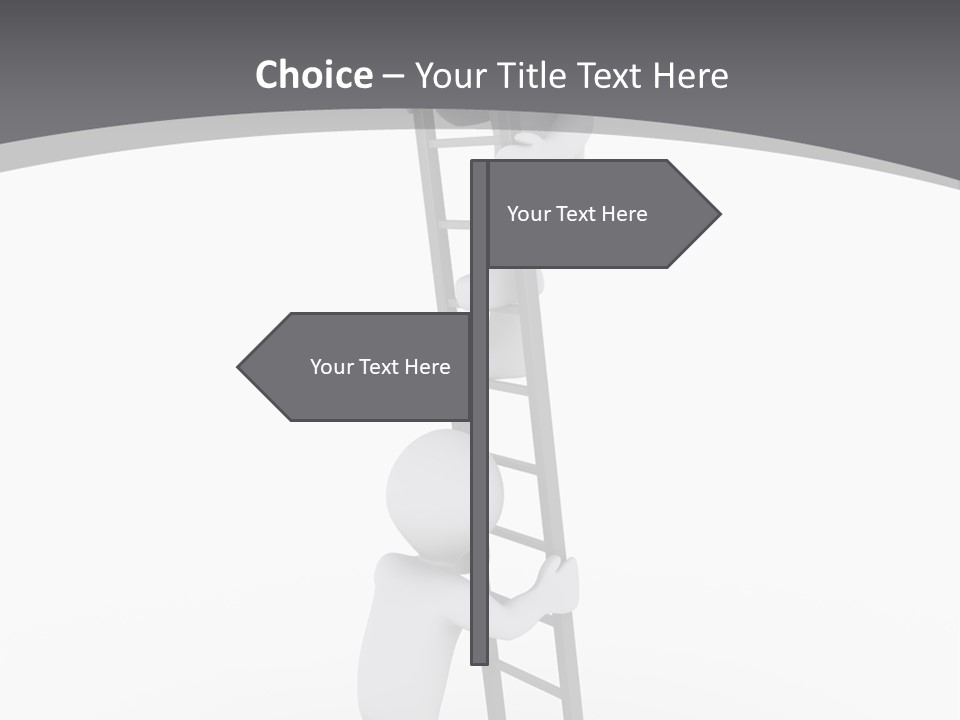 Men Steps Together PowerPoint Template