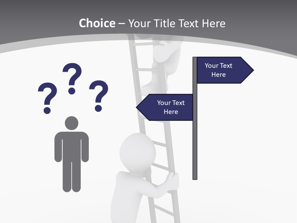 Men Steps Together PowerPoint Template