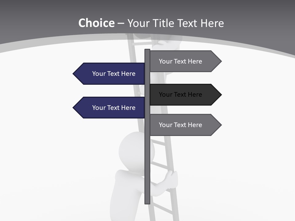 Men Steps Together PowerPoint Template