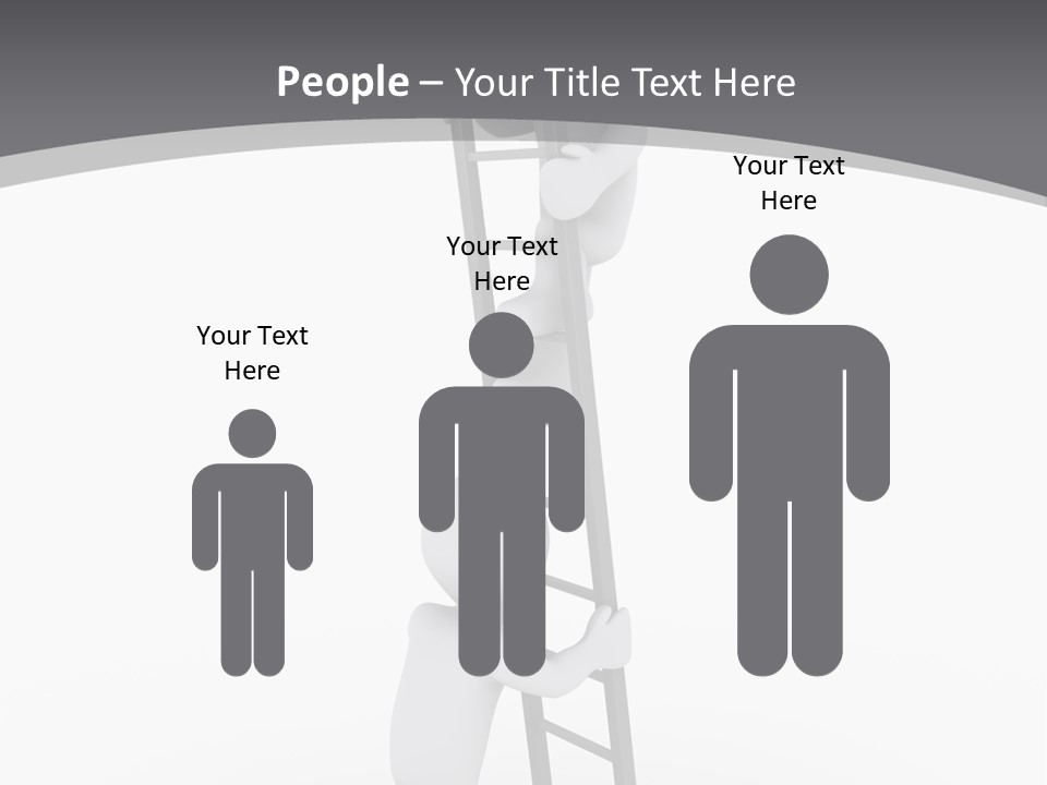 Men Steps Together PowerPoint Template