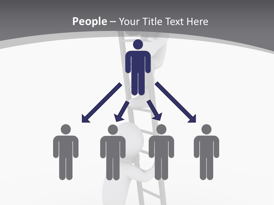 Men Steps Together PowerPoint Template