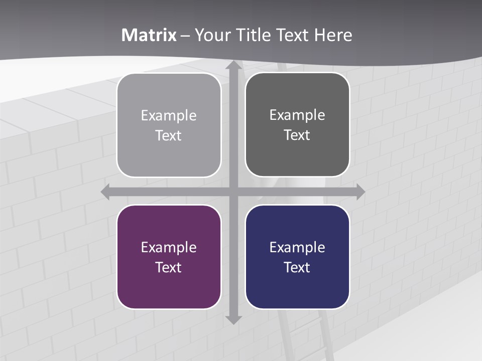 Progress Steps Brick PowerPoint Template