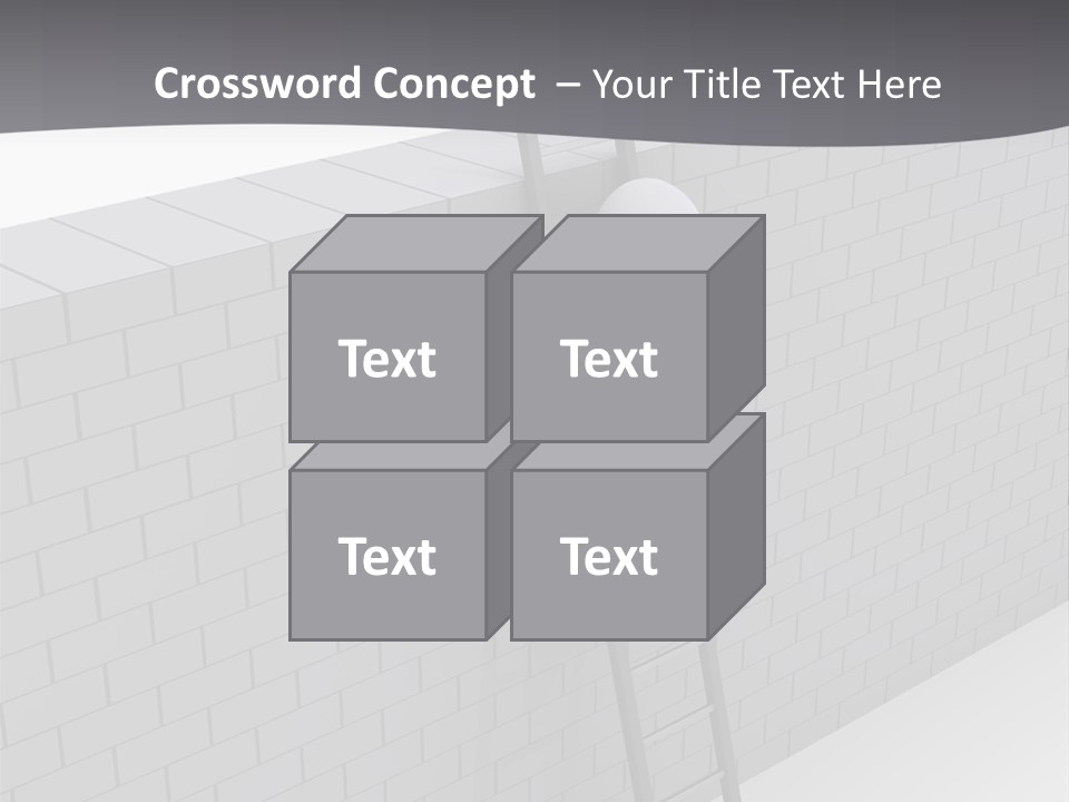 Progress Steps Brick PowerPoint Template