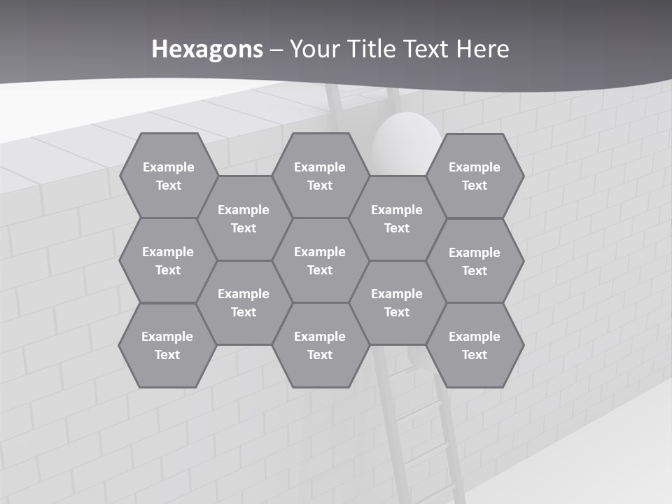 Progress Steps Brick PowerPoint Template