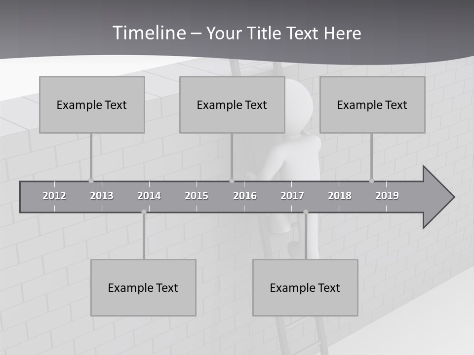 Progress Steps Brick PowerPoint Template