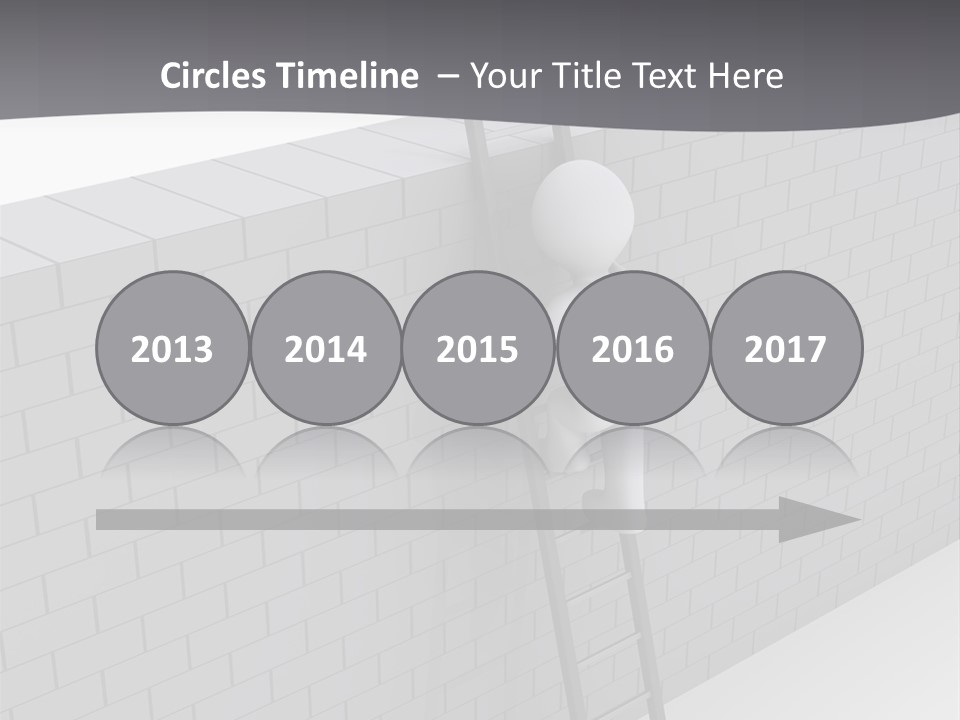 Progress Steps Brick PowerPoint Template