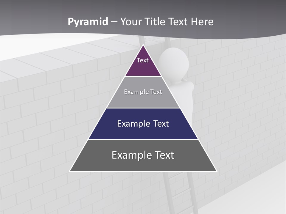 Progress Steps Brick PowerPoint Template