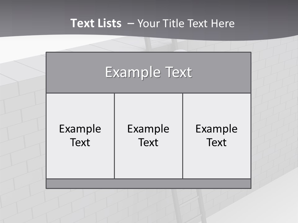 Progress Steps Brick PowerPoint Template