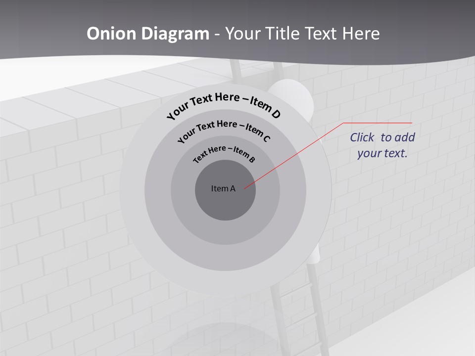 Progress Steps Brick PowerPoint Template
