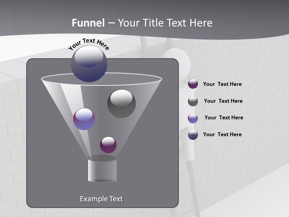 Progress Steps Brick PowerPoint Template