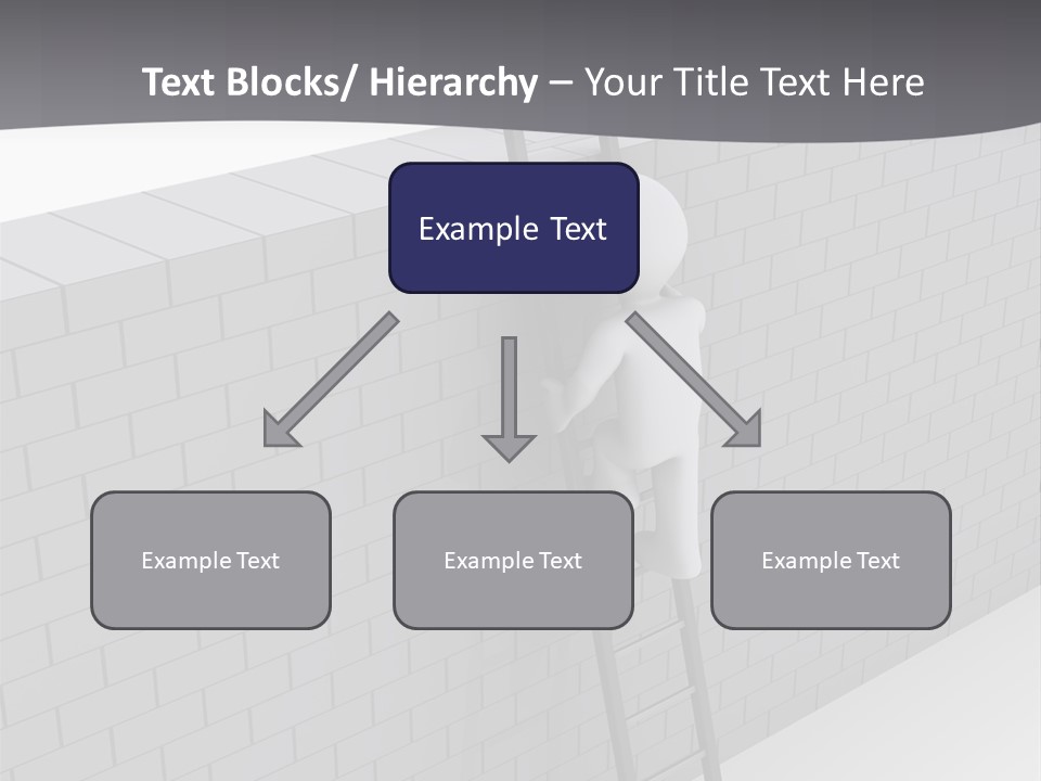 Progress Steps Brick PowerPoint Template