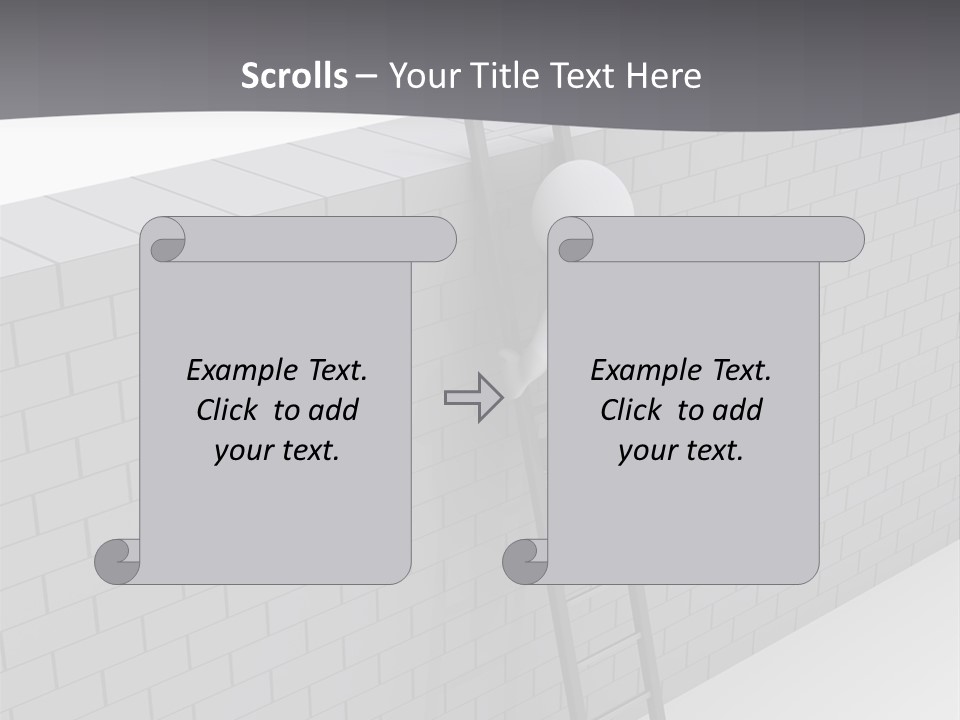 Progress Steps Brick PowerPoint Template
