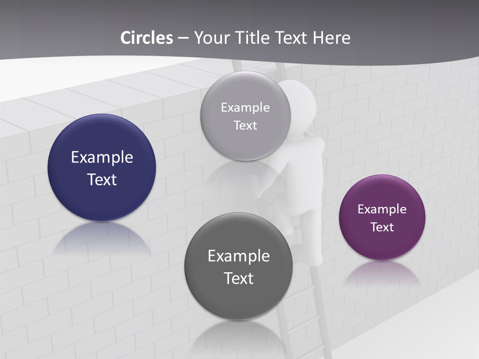 Progress Steps Brick PowerPoint Template