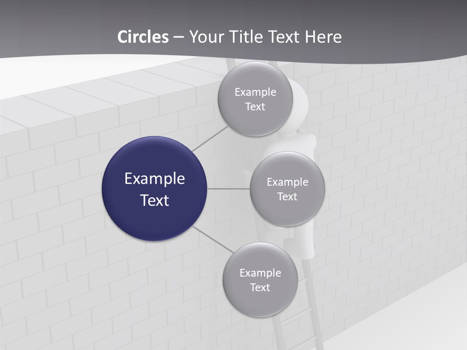 Progress Steps Brick PowerPoint Template