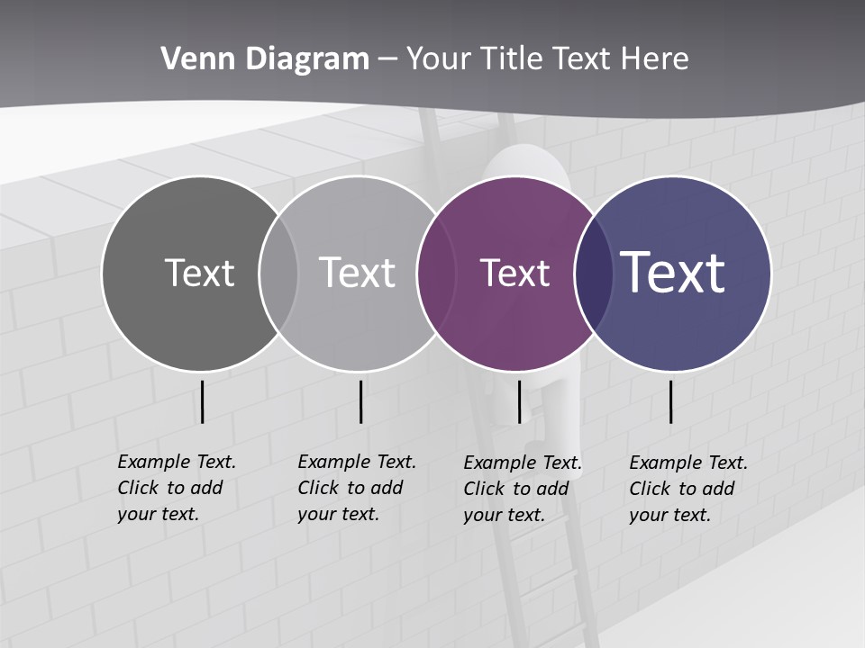 Progress Steps Brick PowerPoint Template