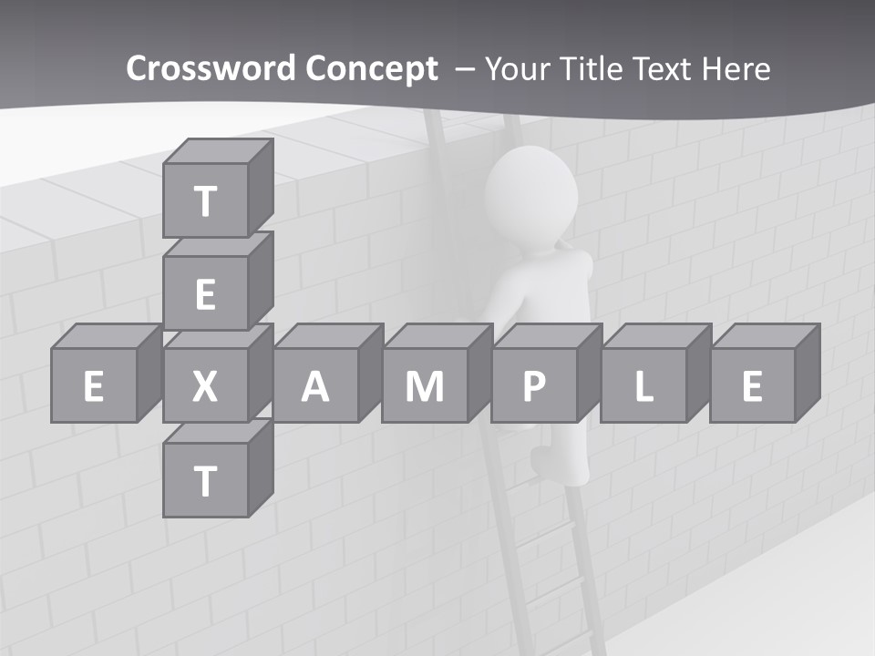 Progress Steps Brick PowerPoint Template