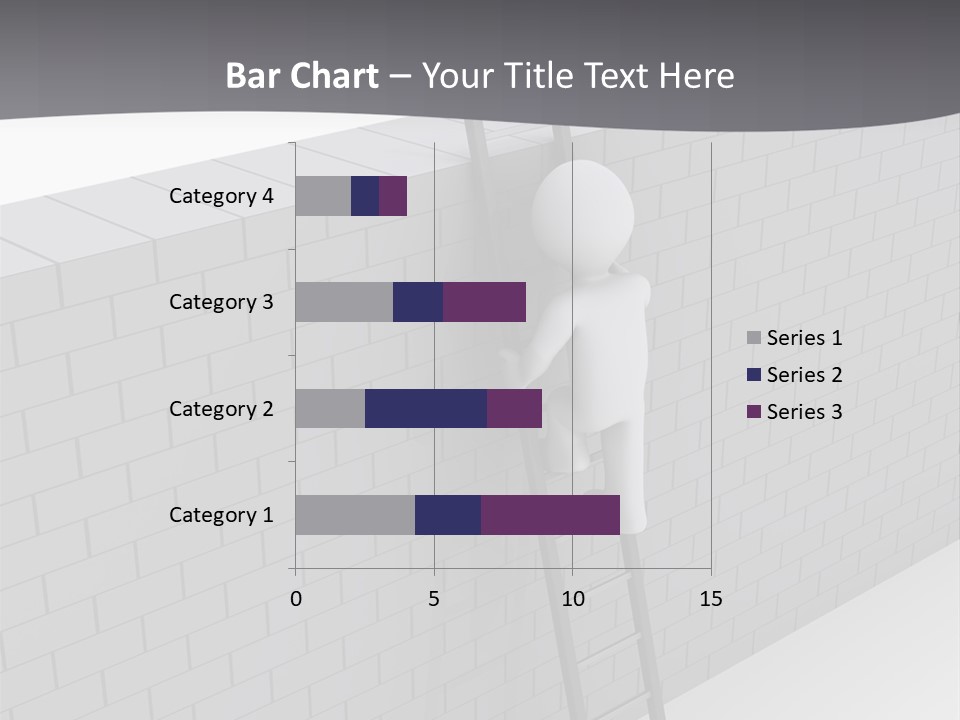 Progress Steps Brick PowerPoint Template