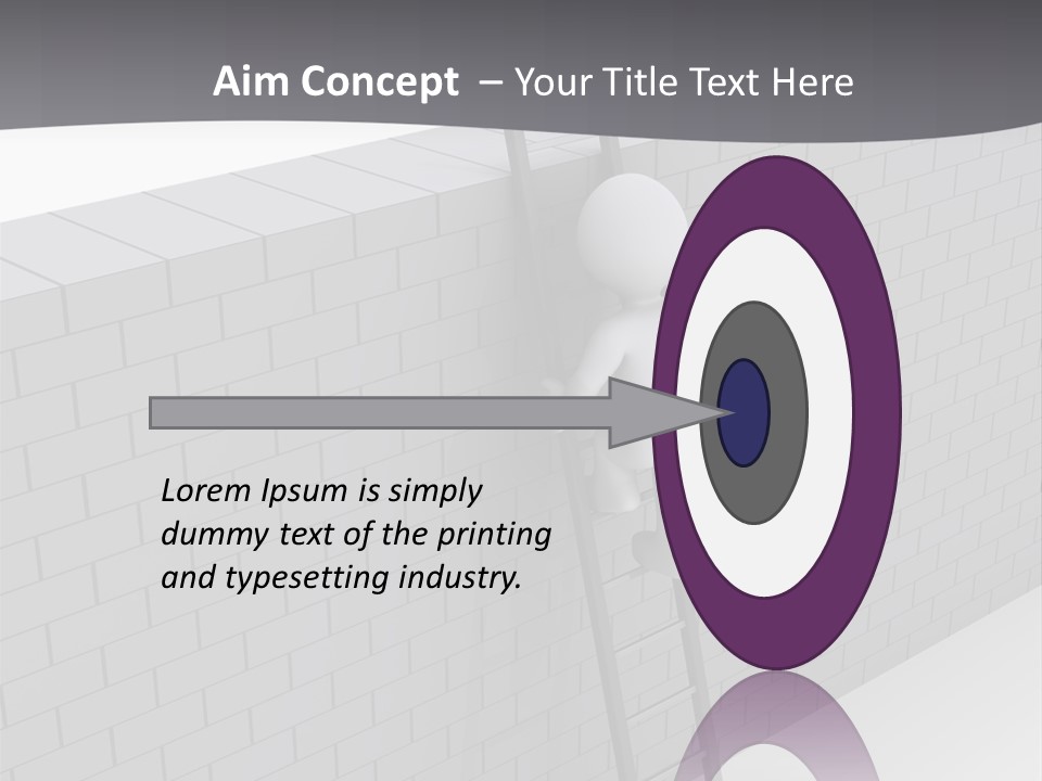 Progress Steps Brick PowerPoint Template