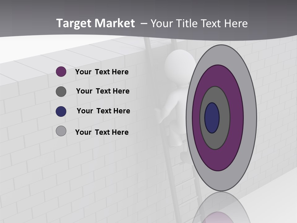 Progress Steps Brick PowerPoint Template