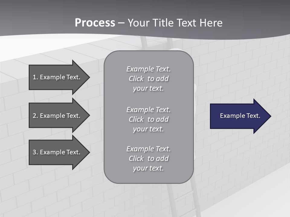 Progress Steps Brick PowerPoint Template