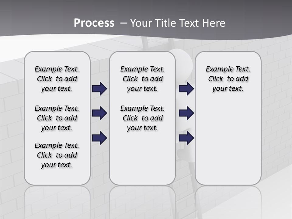 Progress Steps Brick PowerPoint Template