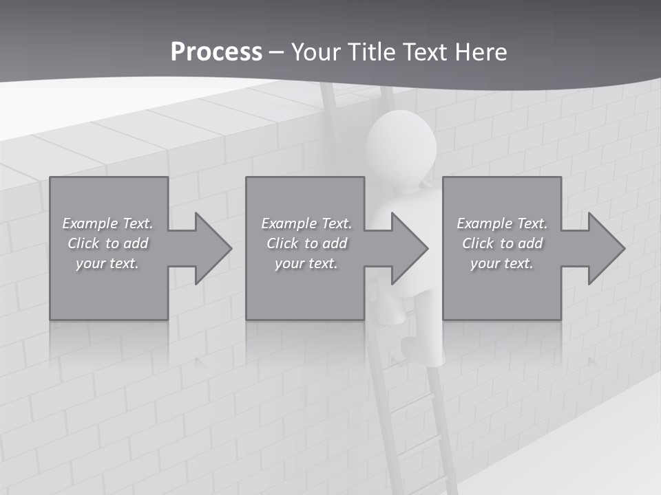 Progress Steps Brick PowerPoint Template