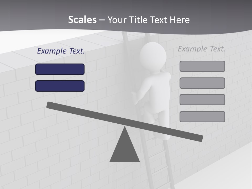 Progress Steps Brick PowerPoint Template
