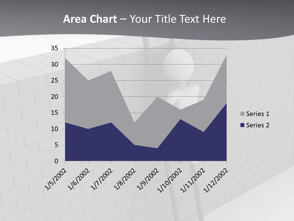 Progress Steps Brick PowerPoint Template