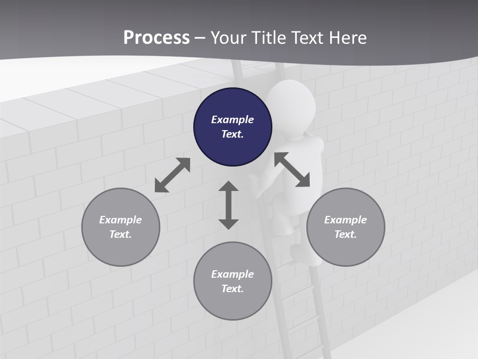 Progress Steps Brick PowerPoint Template