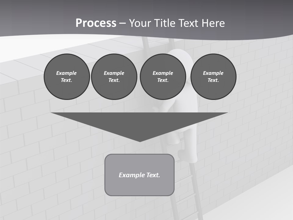Progress Steps Brick PowerPoint Template