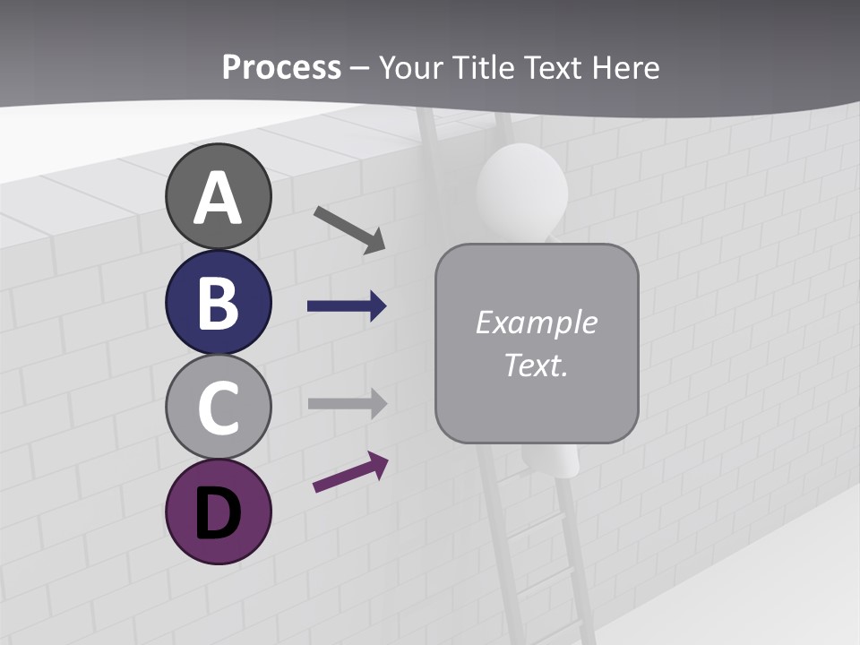 Progress Steps Brick PowerPoint Template