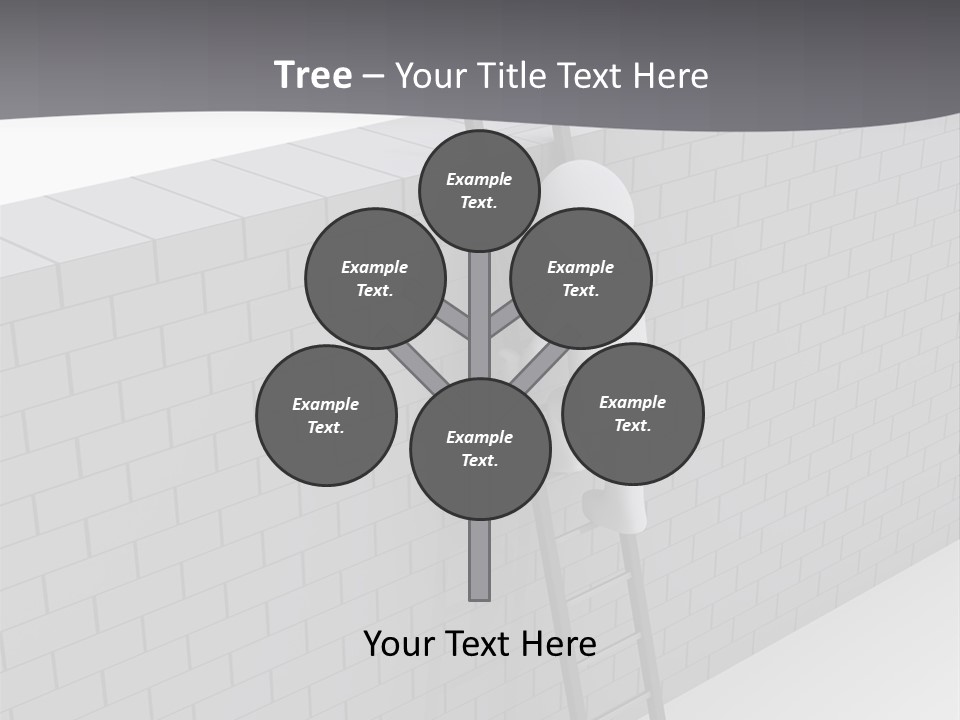 Progress Steps Brick PowerPoint Template
