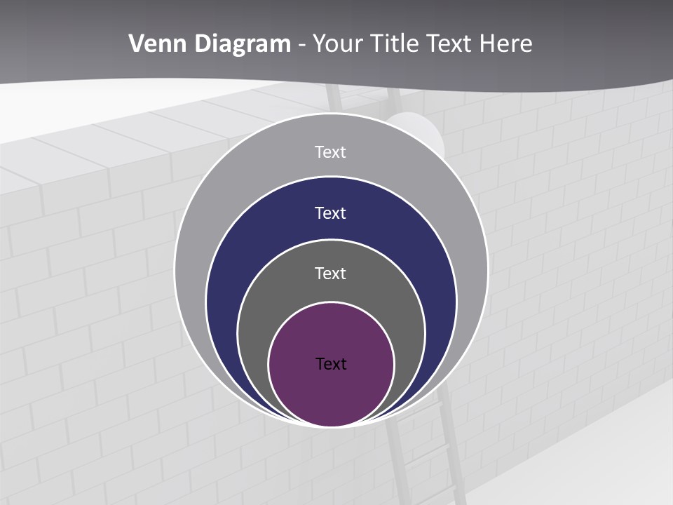 Progress Steps Brick PowerPoint Template