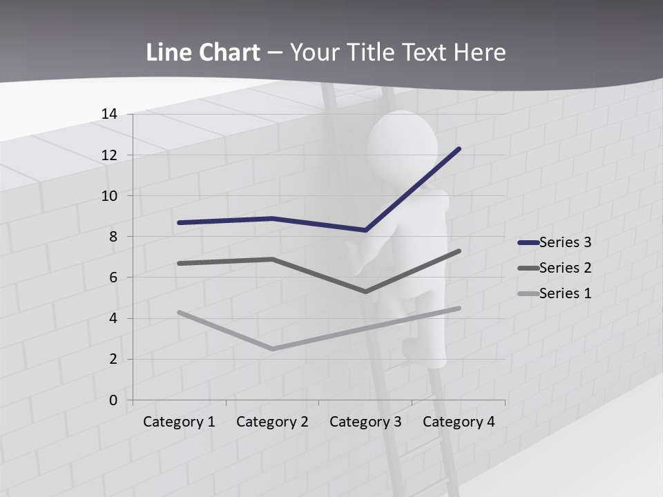 Progress Steps Brick PowerPoint Template