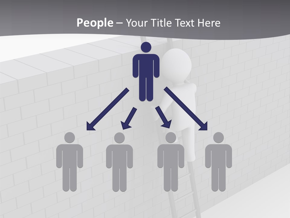 Progress Steps Brick PowerPoint Template