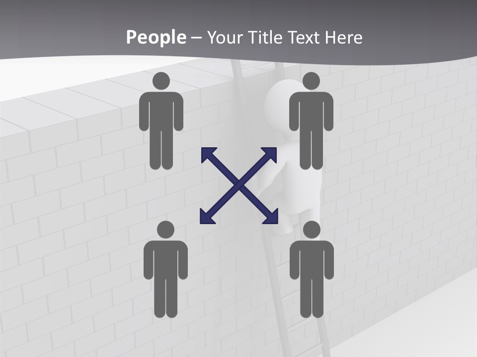 Progress Steps Brick PowerPoint Template