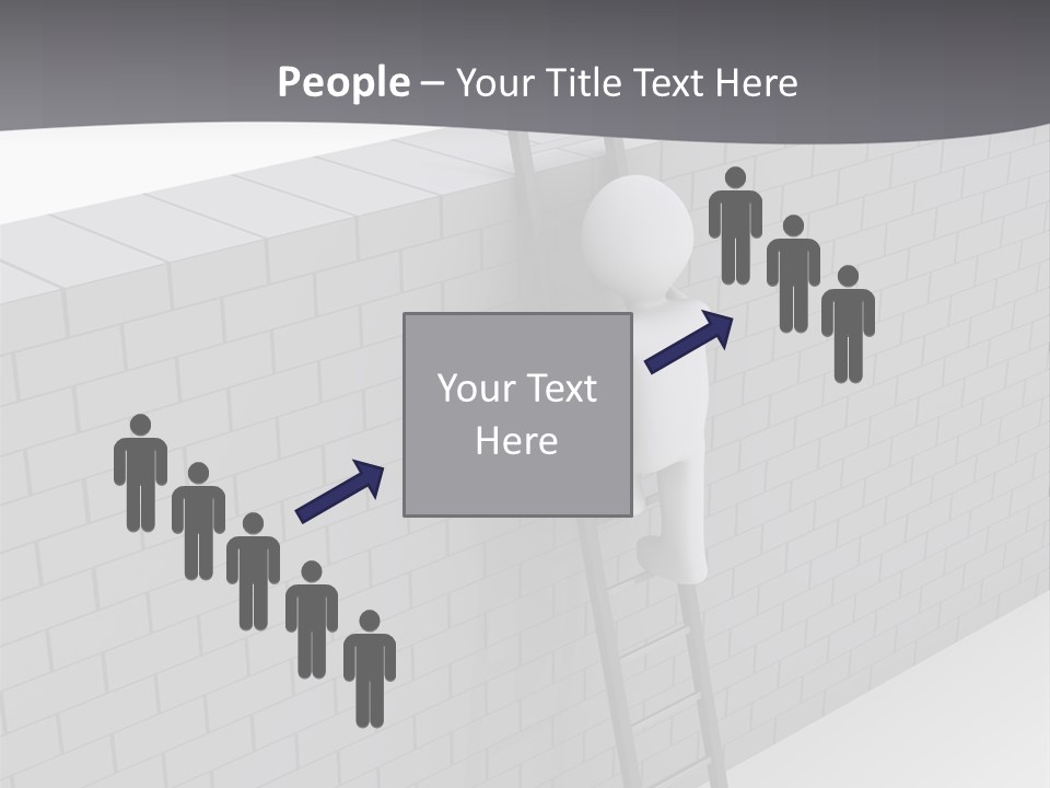 Progress Steps Brick PowerPoint Template