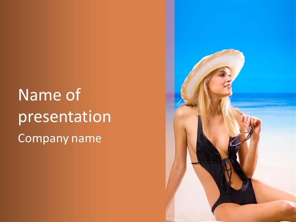 Bikini Hawaii Sexual PowerPoint Template