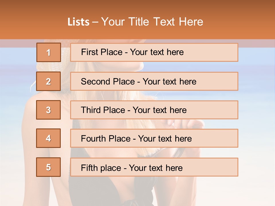 Bikini Hawaii Sexual PowerPoint Template