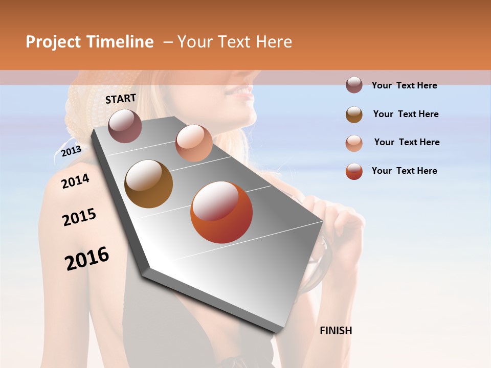 Bikini Hawaii Sexual PowerPoint Template