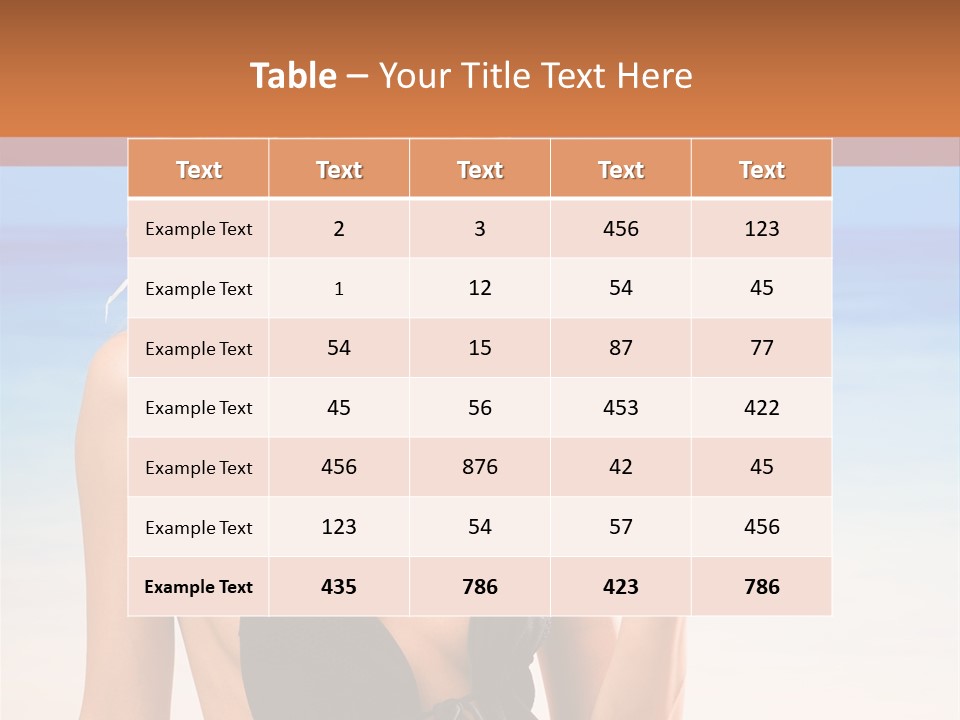 Bikini Hawaii Sexual PowerPoint Template