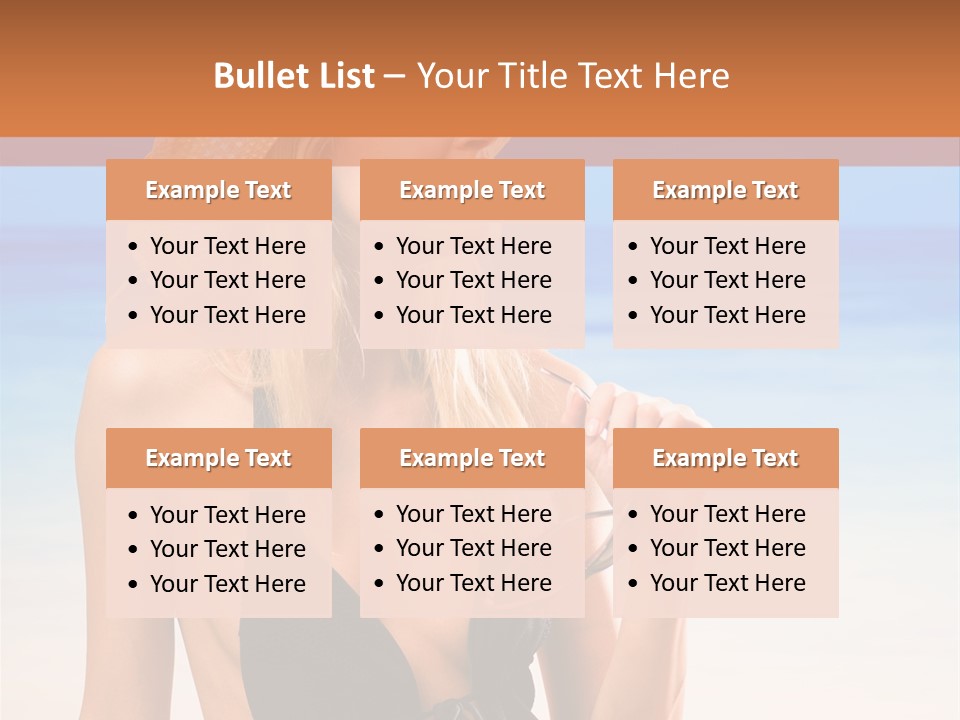 Bikini Hawaii Sexual PowerPoint Template