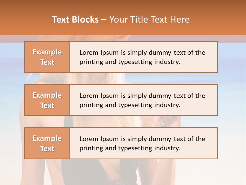Bikini Hawaii Sexual PowerPoint Template