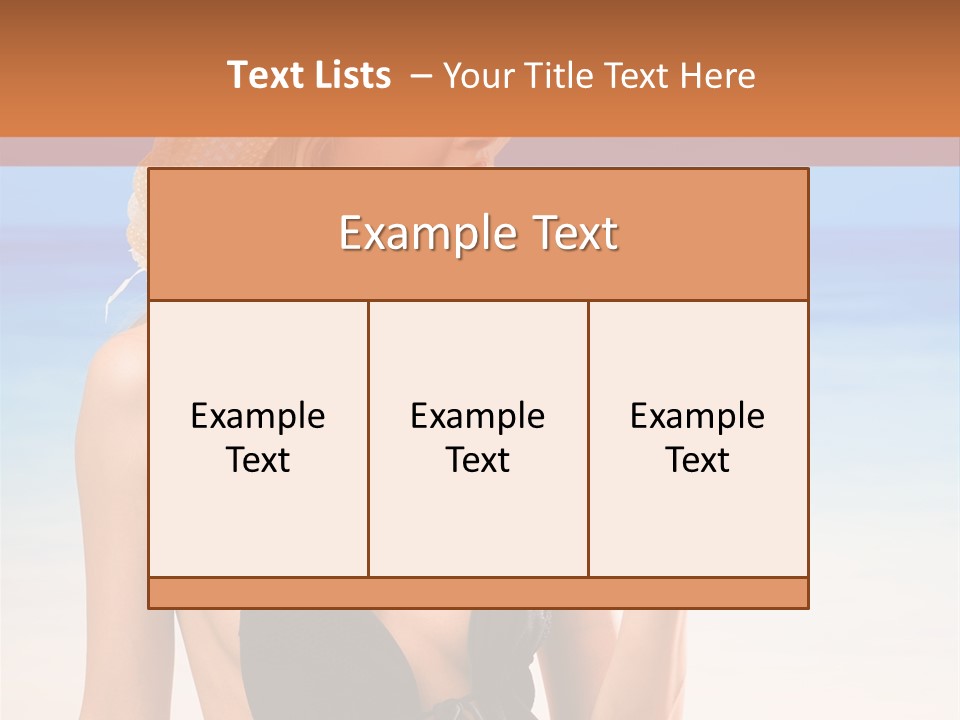 Bikini Hawaii Sexual PowerPoint Template