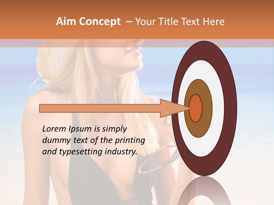 Bikini Hawaii Sexual PowerPoint Template