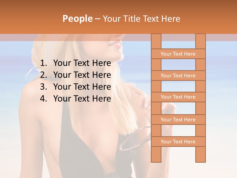 Bikini Hawaii Sexual PowerPoint Template