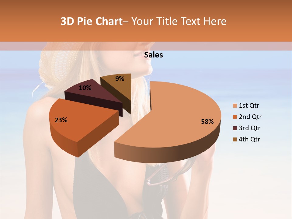 Bikini Hawaii Sexual PowerPoint Template