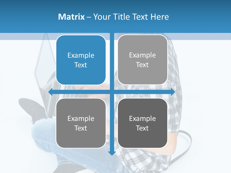 A Young Man Sitting On The Floor Using A Laptop Computer PowerPoint Template
